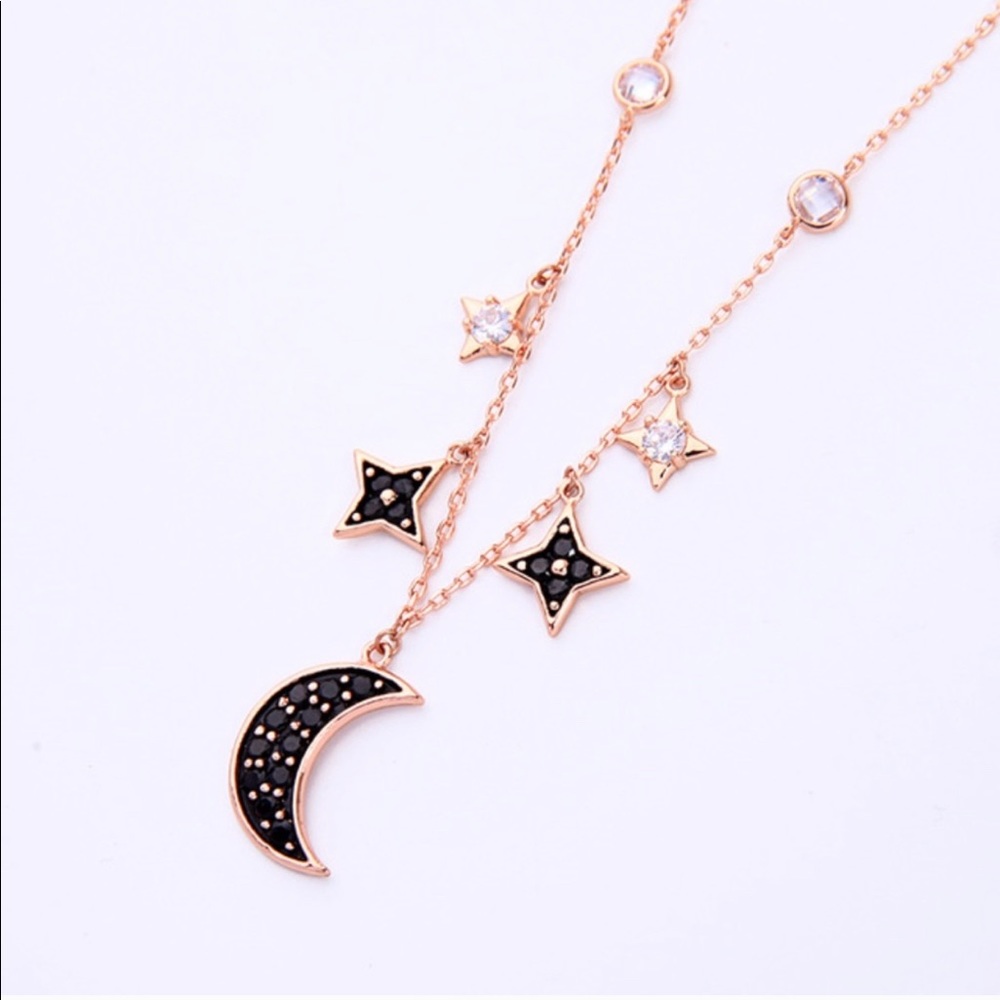 🔮Mystic Crystal Moon and Star Necklace